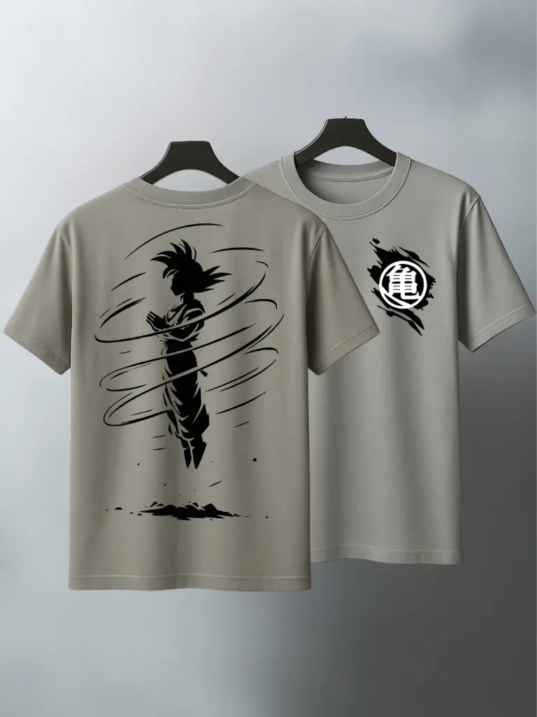 "Goku 2.O" Black Colour Half Sleeves T-shirt for Men